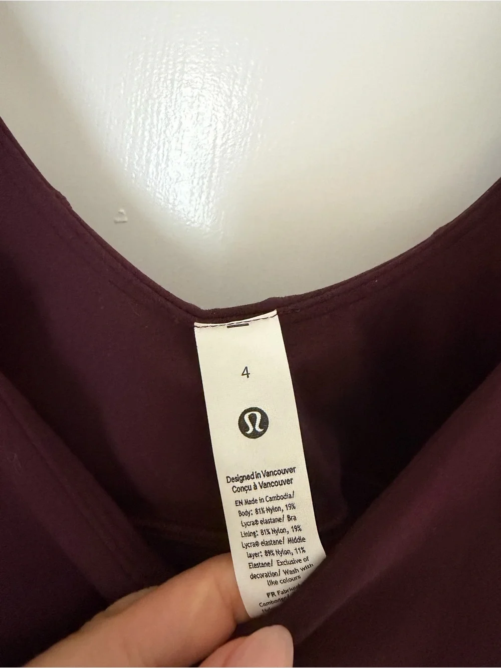 lululemon athletica Women's V-Neck Tank - Plum